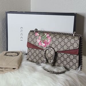 💯Authentic Gucci Dionysus GG Blooms Shoulder Bag- GM Size 🍀